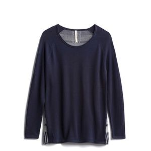 Teeberry & Weave - Juliah Plaid Back Pullover